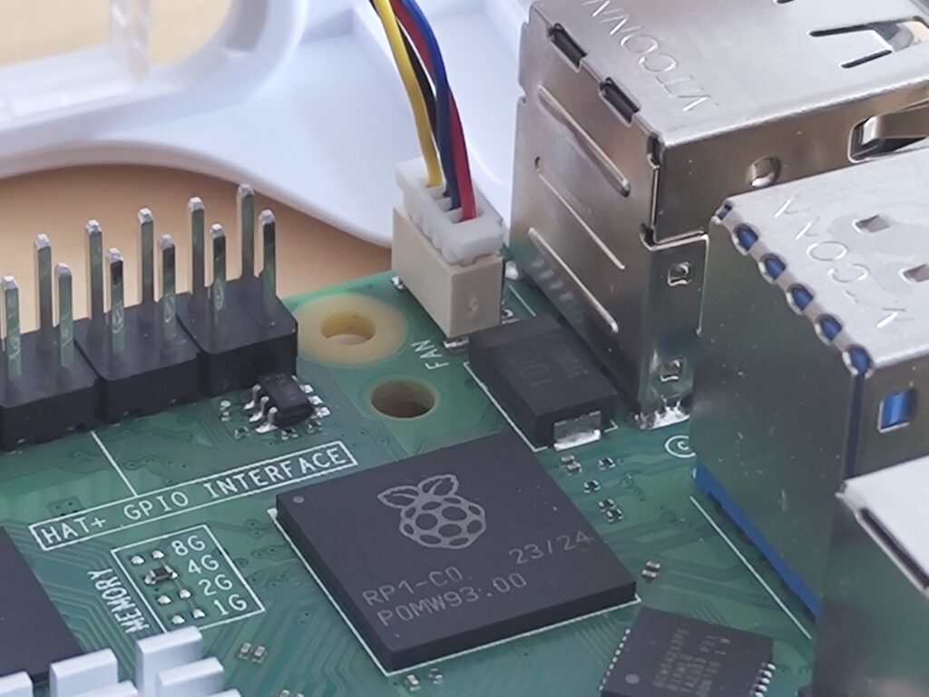 Fan plugged Fan plugged